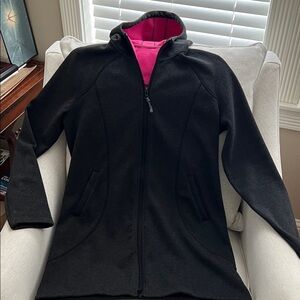 Athleta Black Hooded Women's Tunic Medium